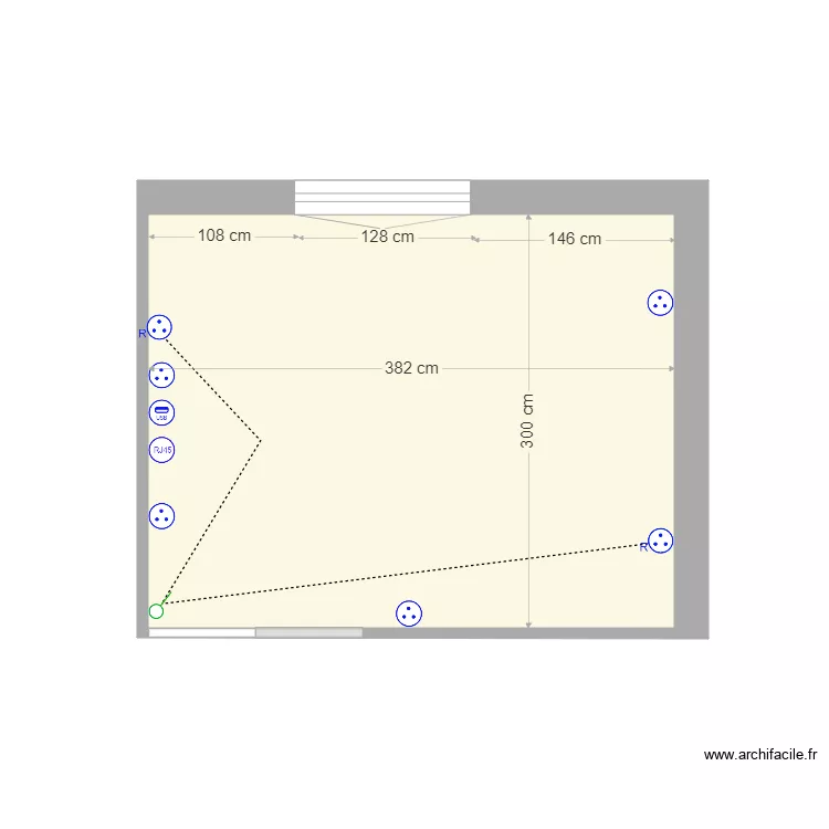 SALON Modifi&eacute;. Plan de 