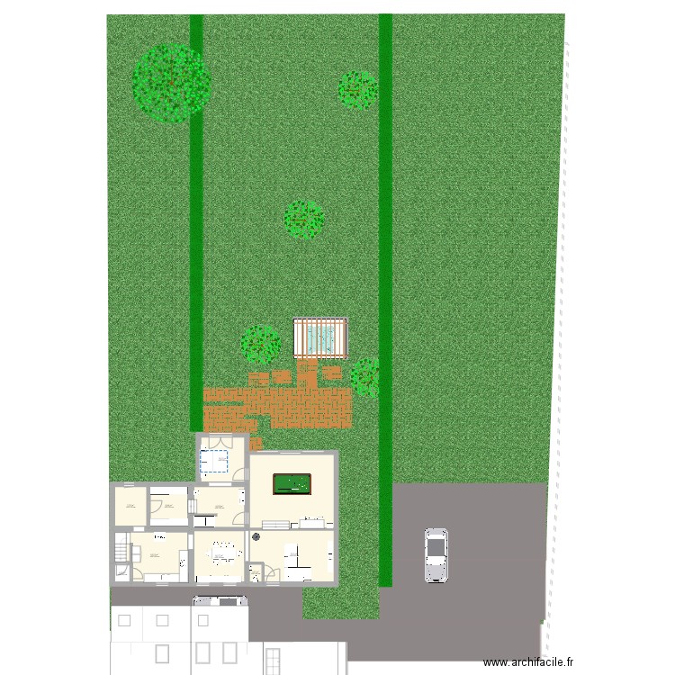 Maison Nath chambre garage. Plan de 16 pièces et 195 m2