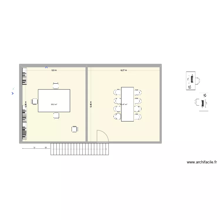 Locaux techniques - 2. Plan de 2  et 76 m²