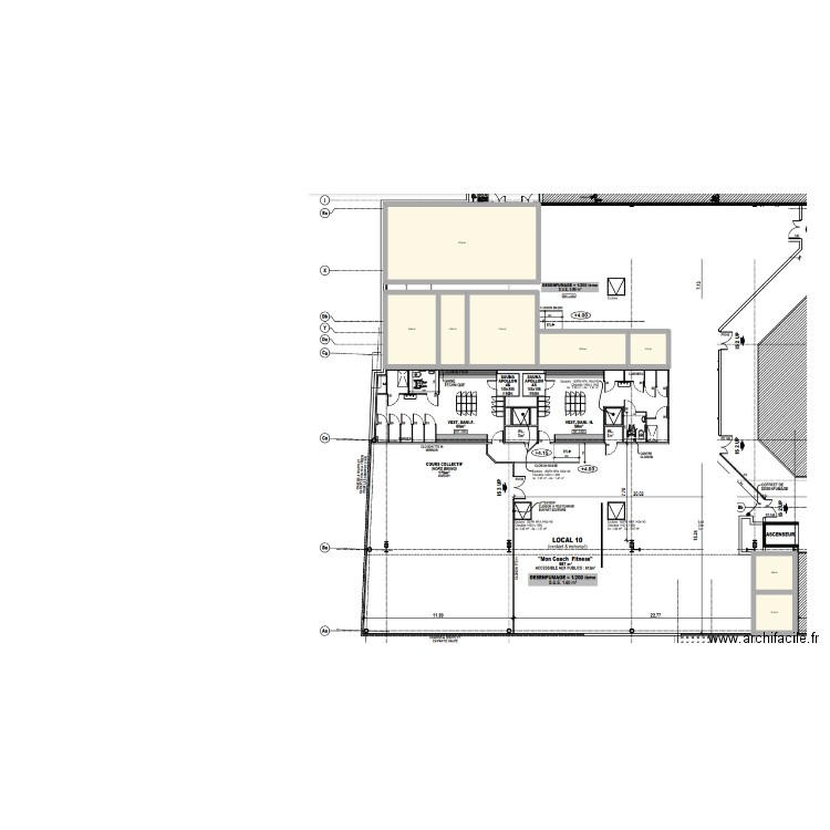 plan 2 OB. Plan de 8 pièces et 198 m2