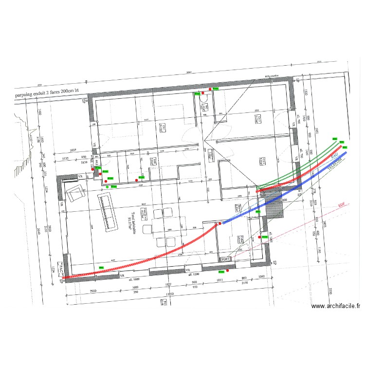 PAVY RESEAU. Plan de 0 pièce et 0 m2