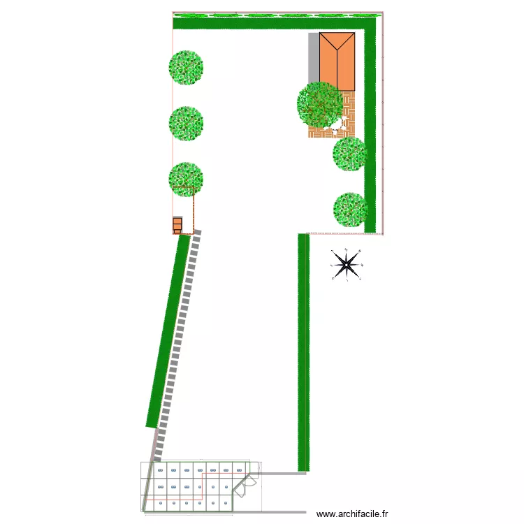 Am&eacute;nagement jardin V03. Plan de 