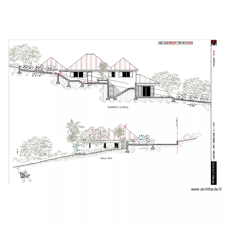 Altimétrie parking 2/2. Plan de Altimétrie parking 2/2. Plan de