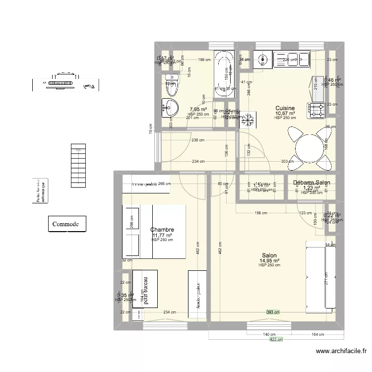 appartement. Plan de appartement. Plan de
