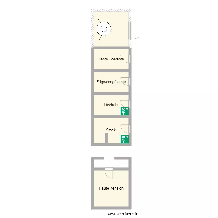 Plan bunker consigne sec. Plan de 