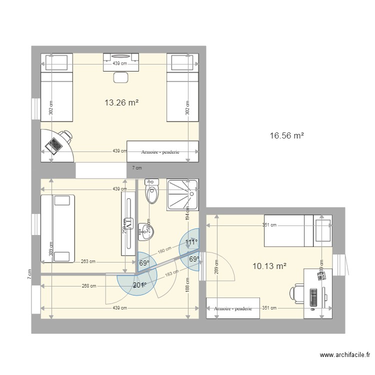 barby 2 etage proposition 2. Plan de 0 pièce et 0 m2