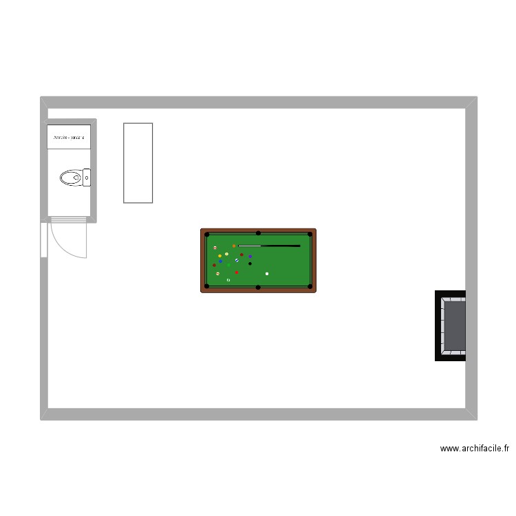 CHAMBRE PARENTALE VIOLLAS GALIENNE AVANT. Plan de 2 pièces et 64 m2