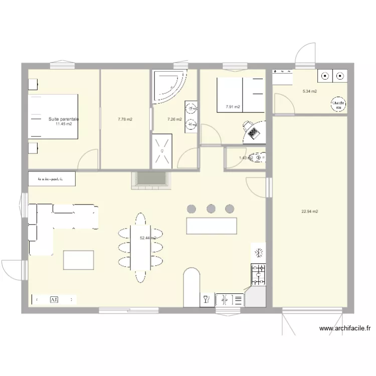 Maison Verrel. Plan de 