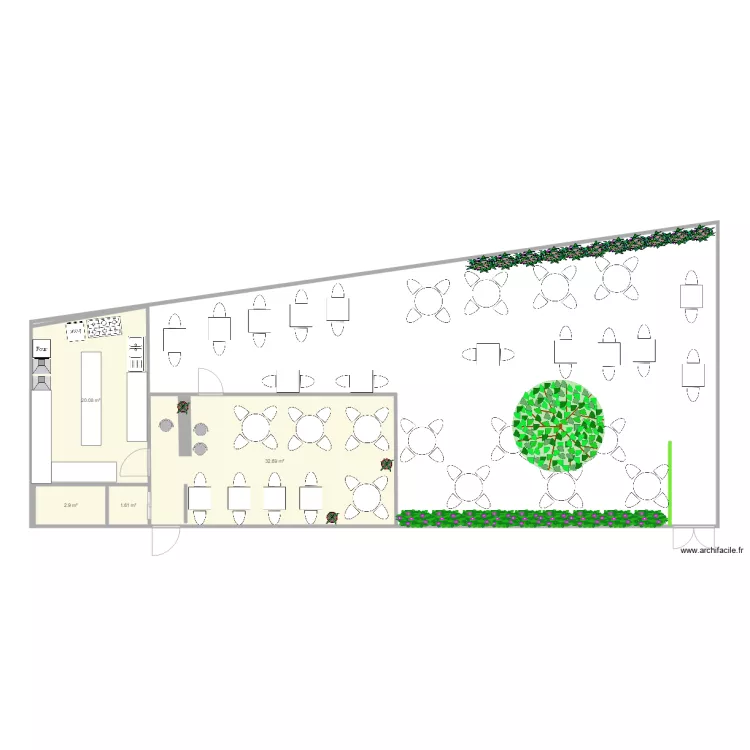 restaurant 2. Plan de 