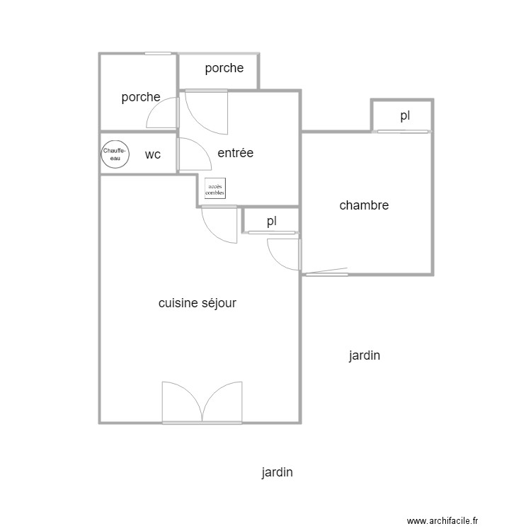 chabod am. Plan de 0 pièce et 0 m2