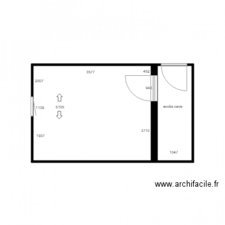 GRIGNY STUDIO RDC . Plan de 0 pièce et 0 m2