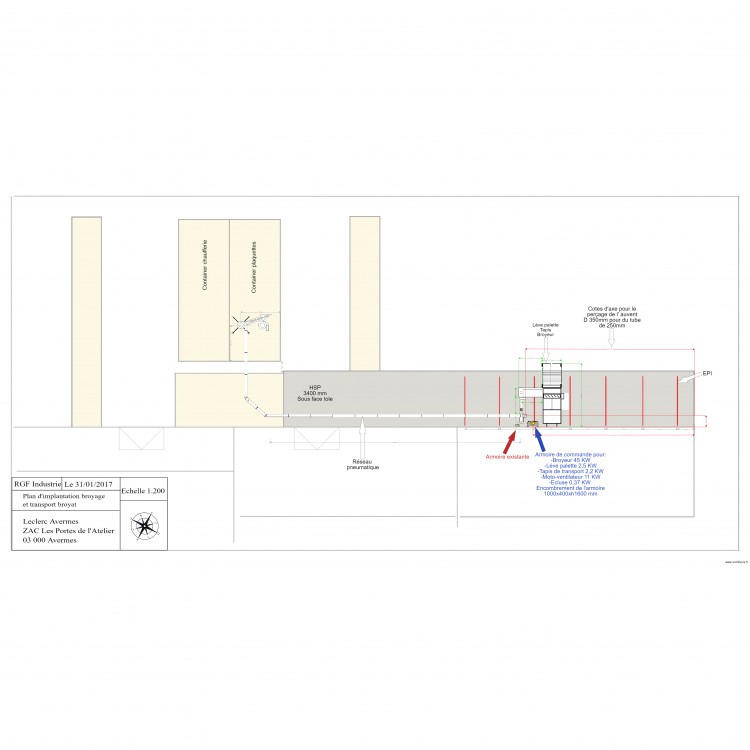 Leclerc Avermes. Plan de 0 pièce et 0 m2