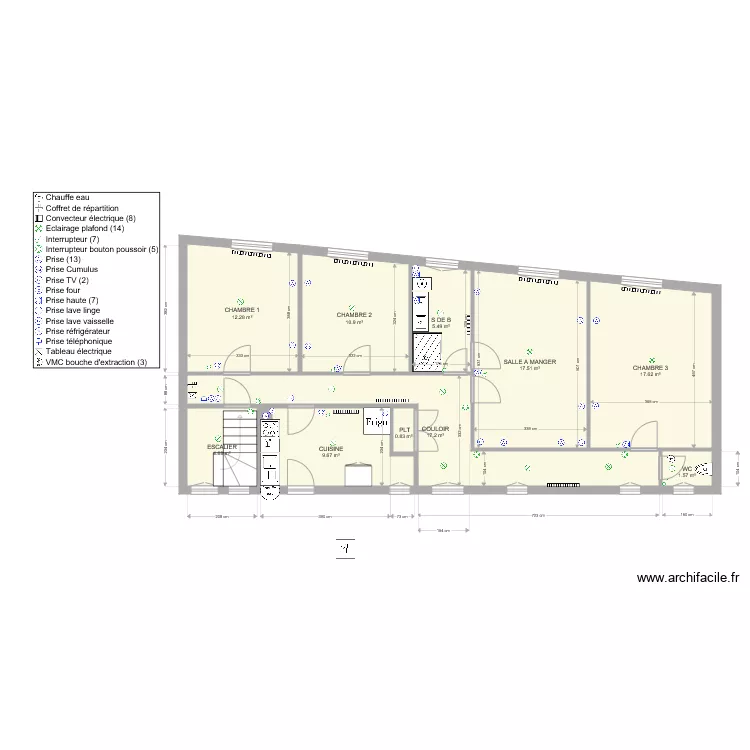 MERCIER BESSINE APPARTEMENT. Plan de 