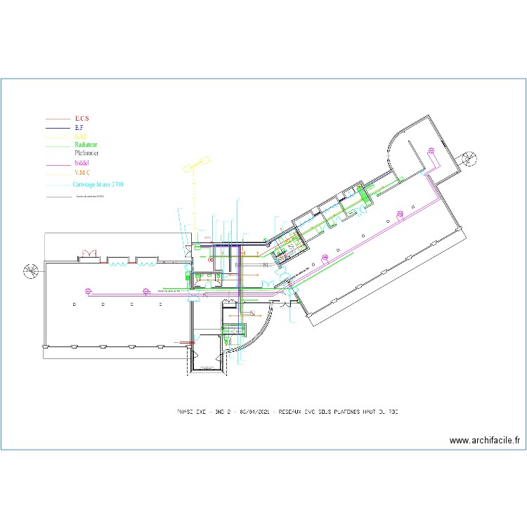 Plan SDIS Montalieu chemin de câble elec. Plan de 0 pièce et 0 m2