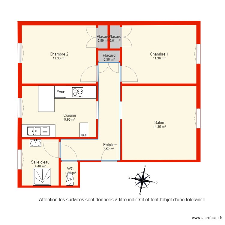 B I 2405 non côté. Plan de 0 pièce et 0 m2