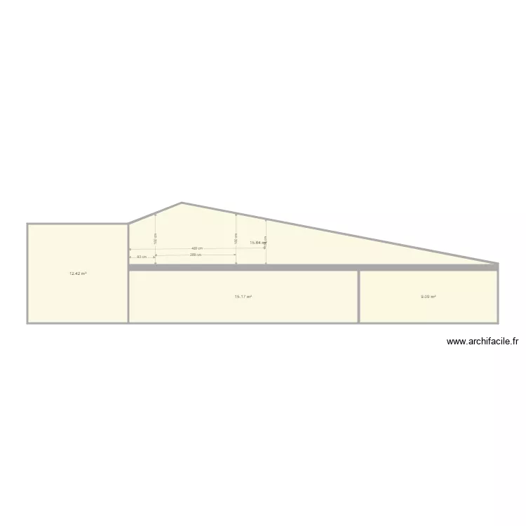 vue coupe hauteurs loft. Plan de vue coupe hauteurs loft. Plan de