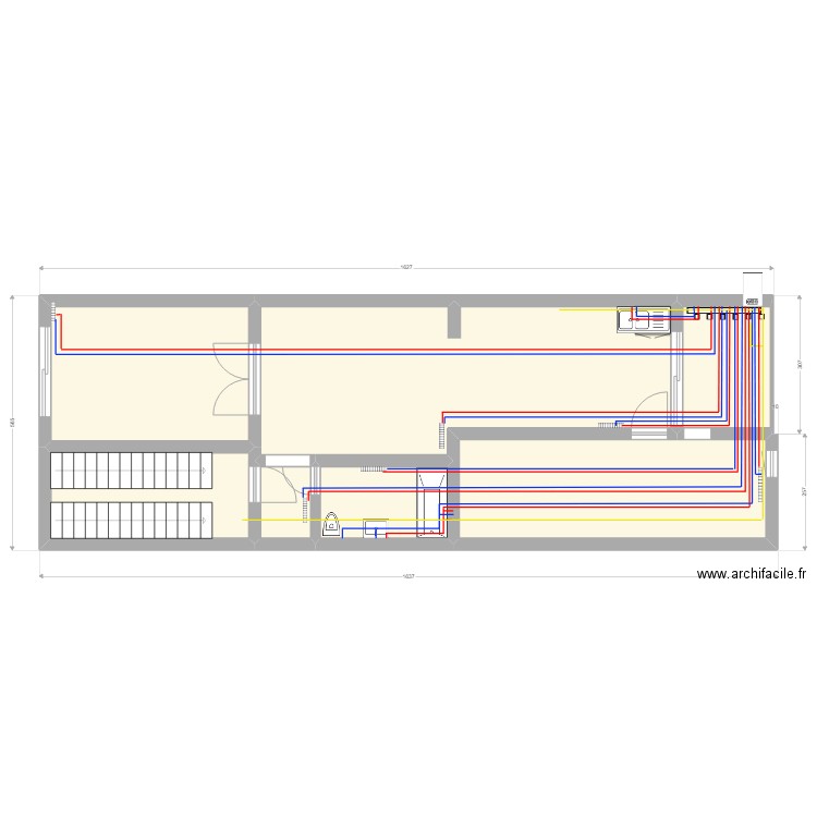 vanderstichelen chauffage. Plan de 7 pièces et 75 m2