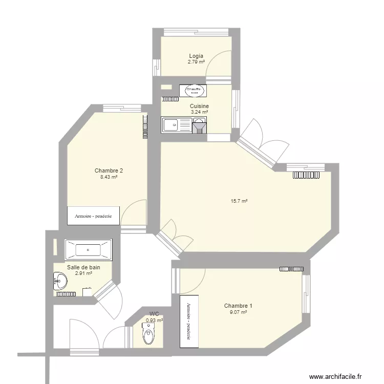 Appartement 1. Plan de Appartement 1. Plan de