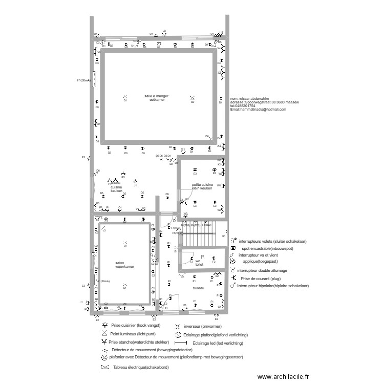 AIT2023. Plan de 4 pièces et 194 m2