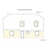 Facade NE projet&eacute;e