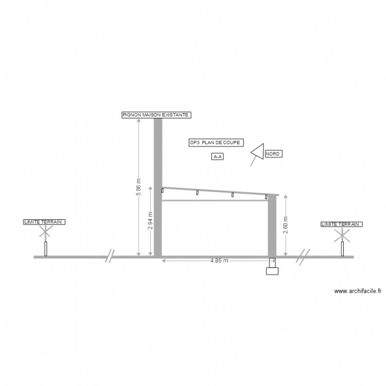 PLAN COUPE. Plan de 0 pièce et 0 m2