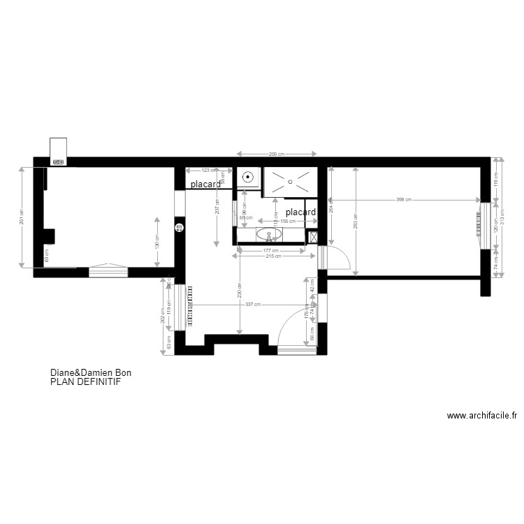 diane et damien plan définitif. Plan de 0 pièce et 0 m2