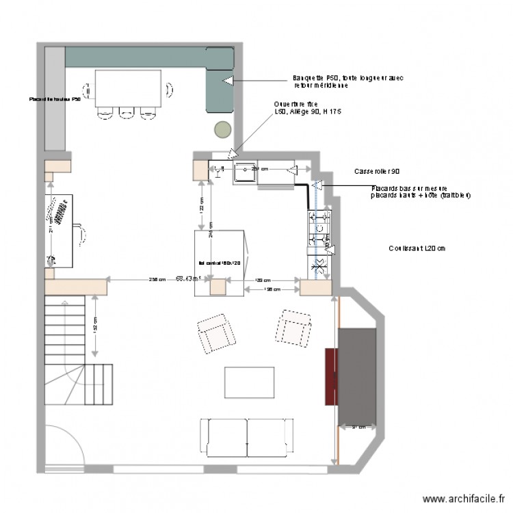 RDC Maison Deauville projet 3. Plan de 0 pièce et 0 m2