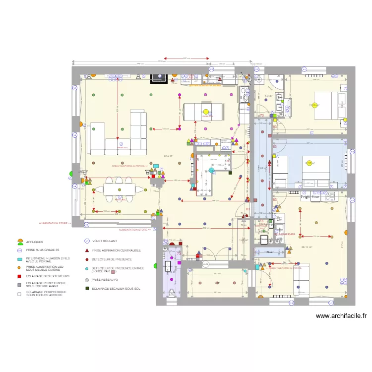 Champforey RDC 2. Plan de 