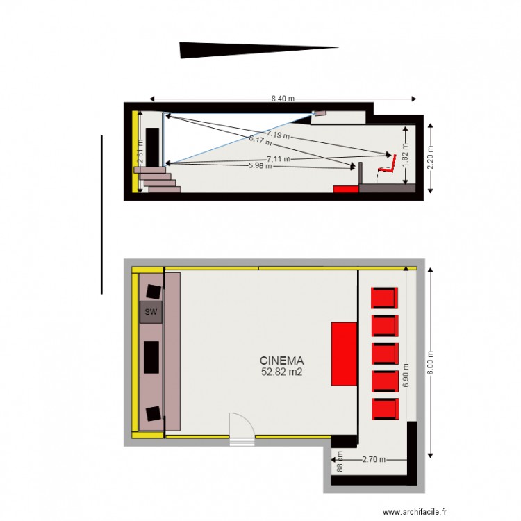 CINEMA5. Plan de 0 pièce et 0 m2