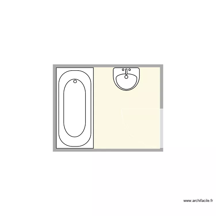 JACQUEMIN SDB existant. Plan de JACQUEMIN SDB existant. Plan de