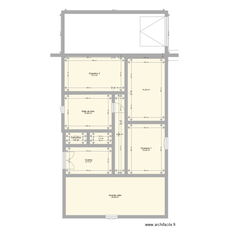 Maison Batarelle. Plan de 0 pièce et 0 m2