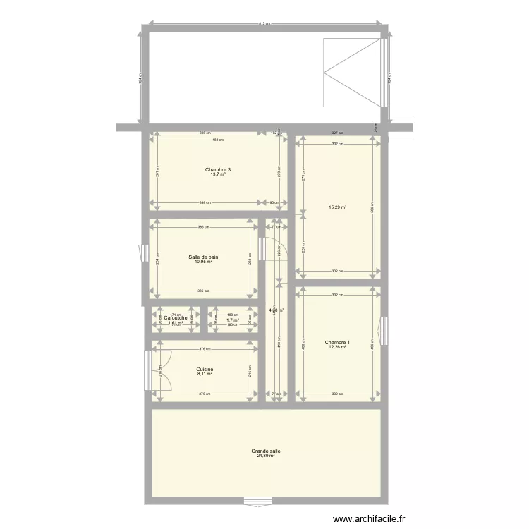 Maison Batarelle. Plan de 