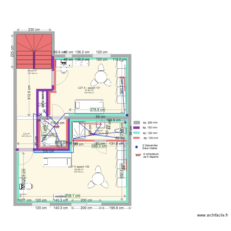 INT LOT A  ETAGE 09 12 2019. Plan de 0 pièce et 0 m2