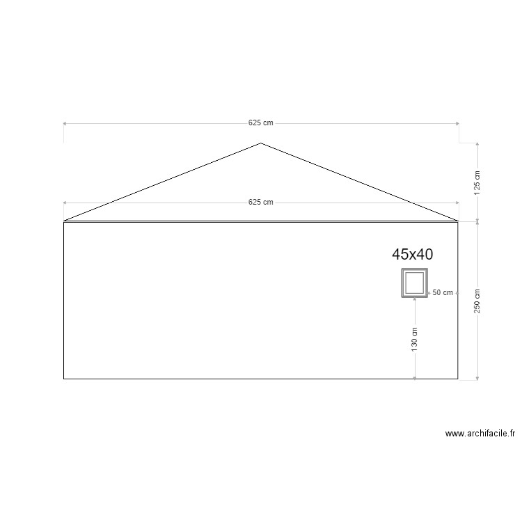 Facade arriere. Plan de 0 pièce et 0 m2