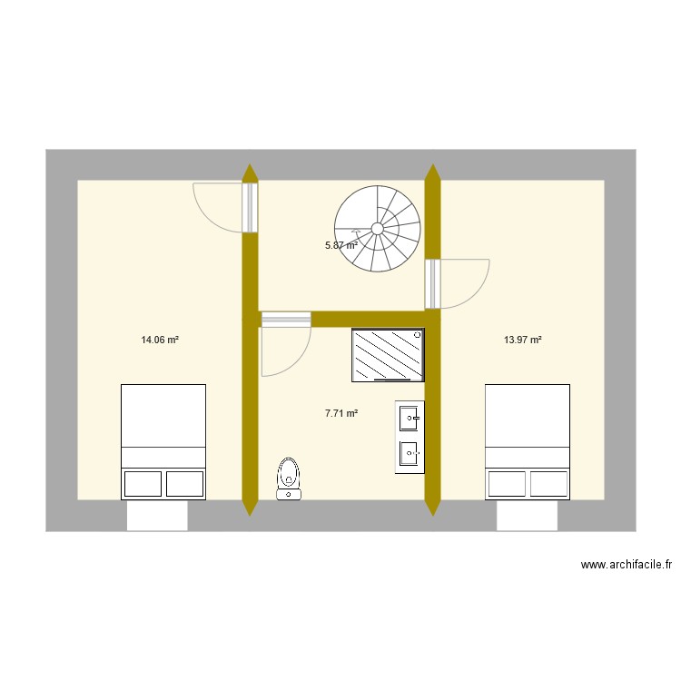 Maison les jaunais surélévé v2. Plan de 0 pièce et 0 m2