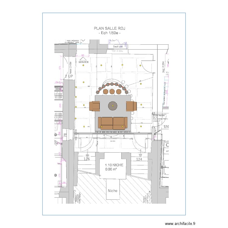 salon RDJ 2. Plan de 0 pièce et 0 m2