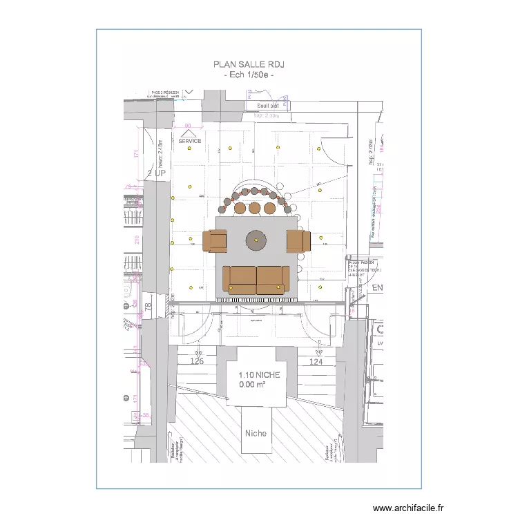 salon RDJ 2. Plan de 