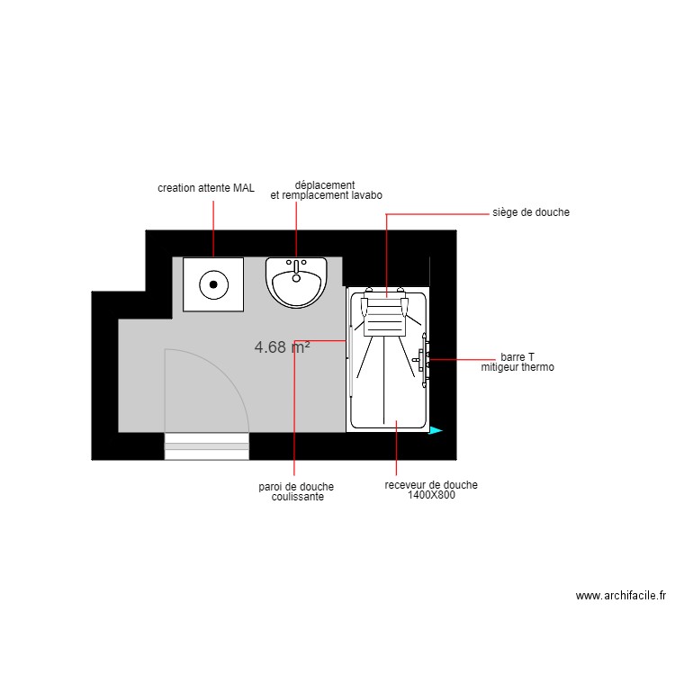 temoin. Plan de 0 pièce et 0 m2