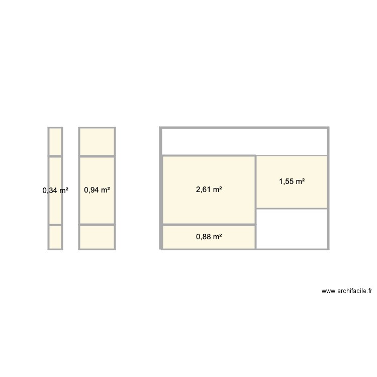 sdebain carrelage . Plan de 9 pièces et 7 m2