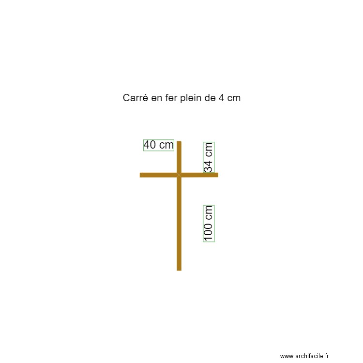 Croix clocher de Saïdia en fer. Plan de 0 pièce et 0 m2