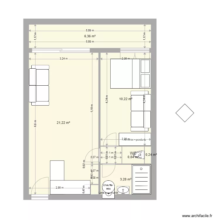 SANS MODIFIER LES PIECES. Plan de 
