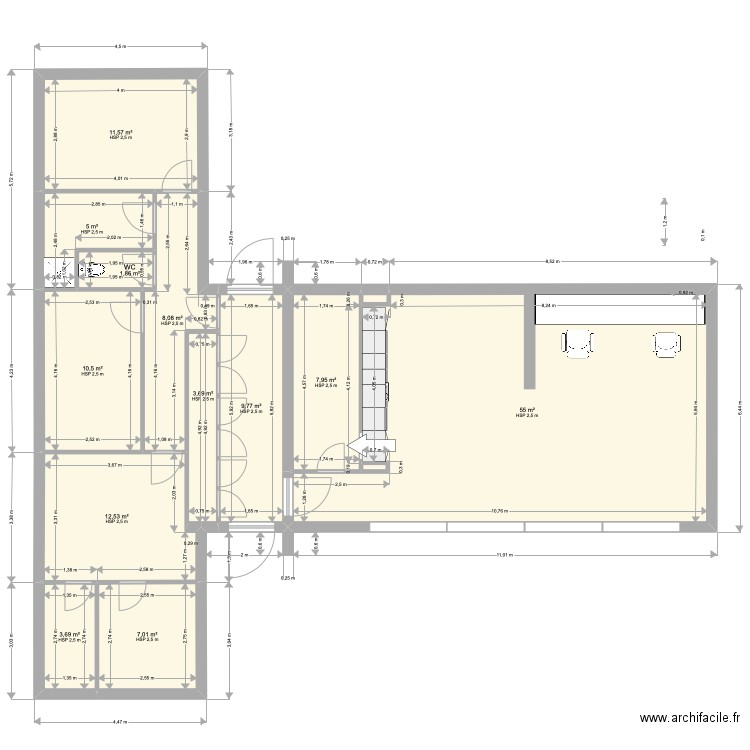 maison 12 en T. Plan de 0 pièce et 0 m2