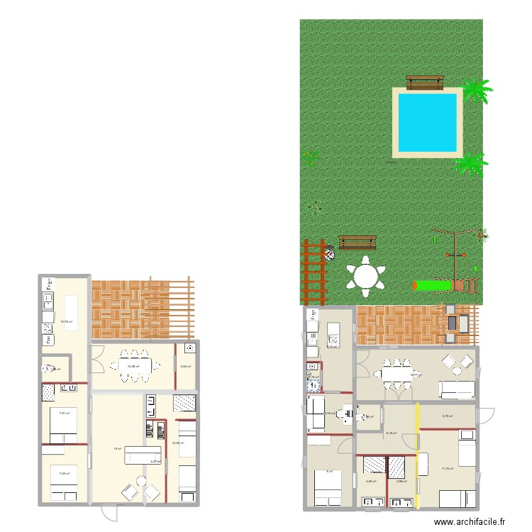 HOMCON. Plan de 20 pièces et 143 m2