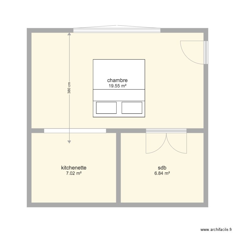 Chambre Etage. Plan de 0 pièce et 0 m2