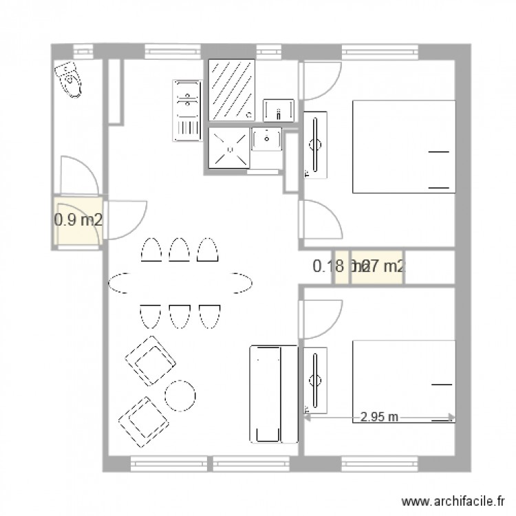 Appartement Toulouse 4. Plan de 0 pièce et 0 m2