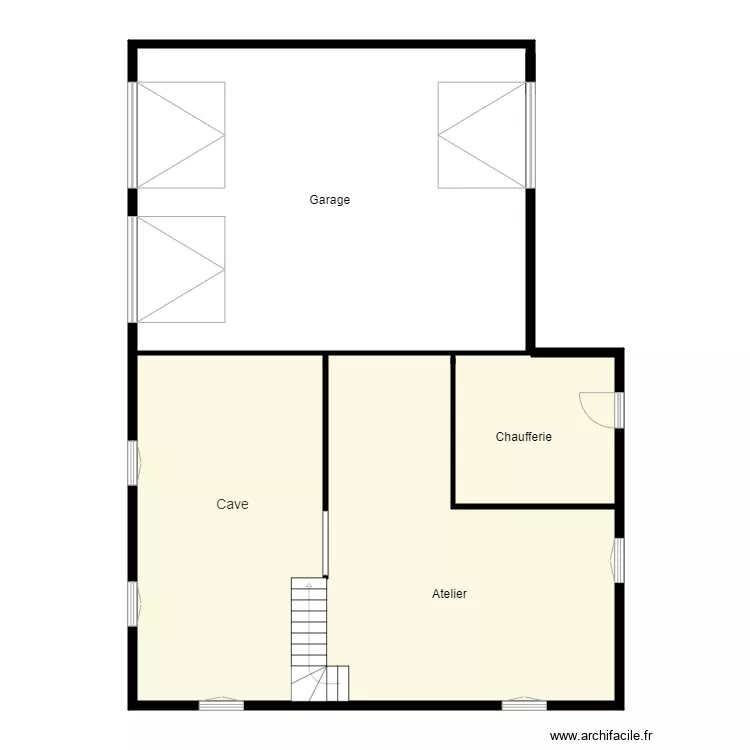 Croquis KRAUSER Sous sol. Plan de 
