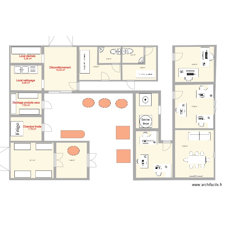 Plan Biscuite. Plan de 0 pièce et 0 m2