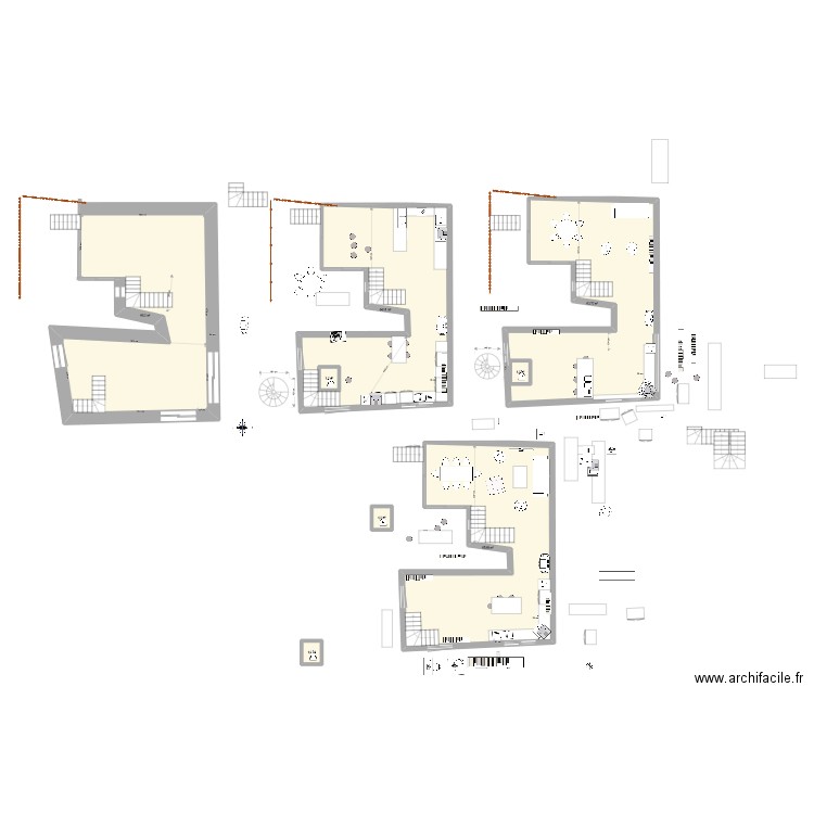 maison archi. Plan de 19 pièces et 433 m2