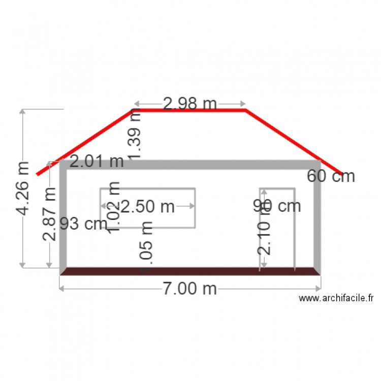 agrandissement foot club de chamoux sur gelon vue de face. Plan de 0 pièce et 0 m2