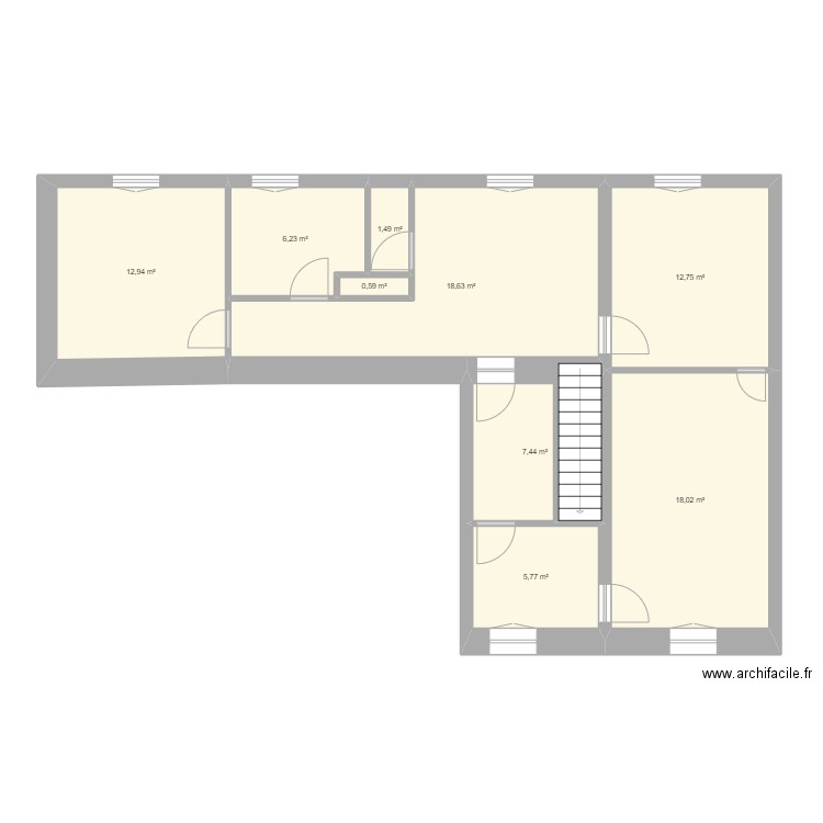1er Etage St Jean. Plan de 0 pièce et 0 m2